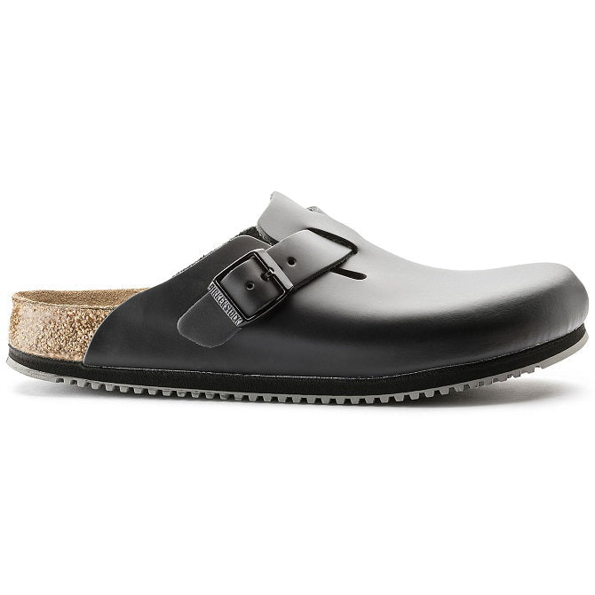 060194 Birkenstock Boston Professional Super Grip Leather Black